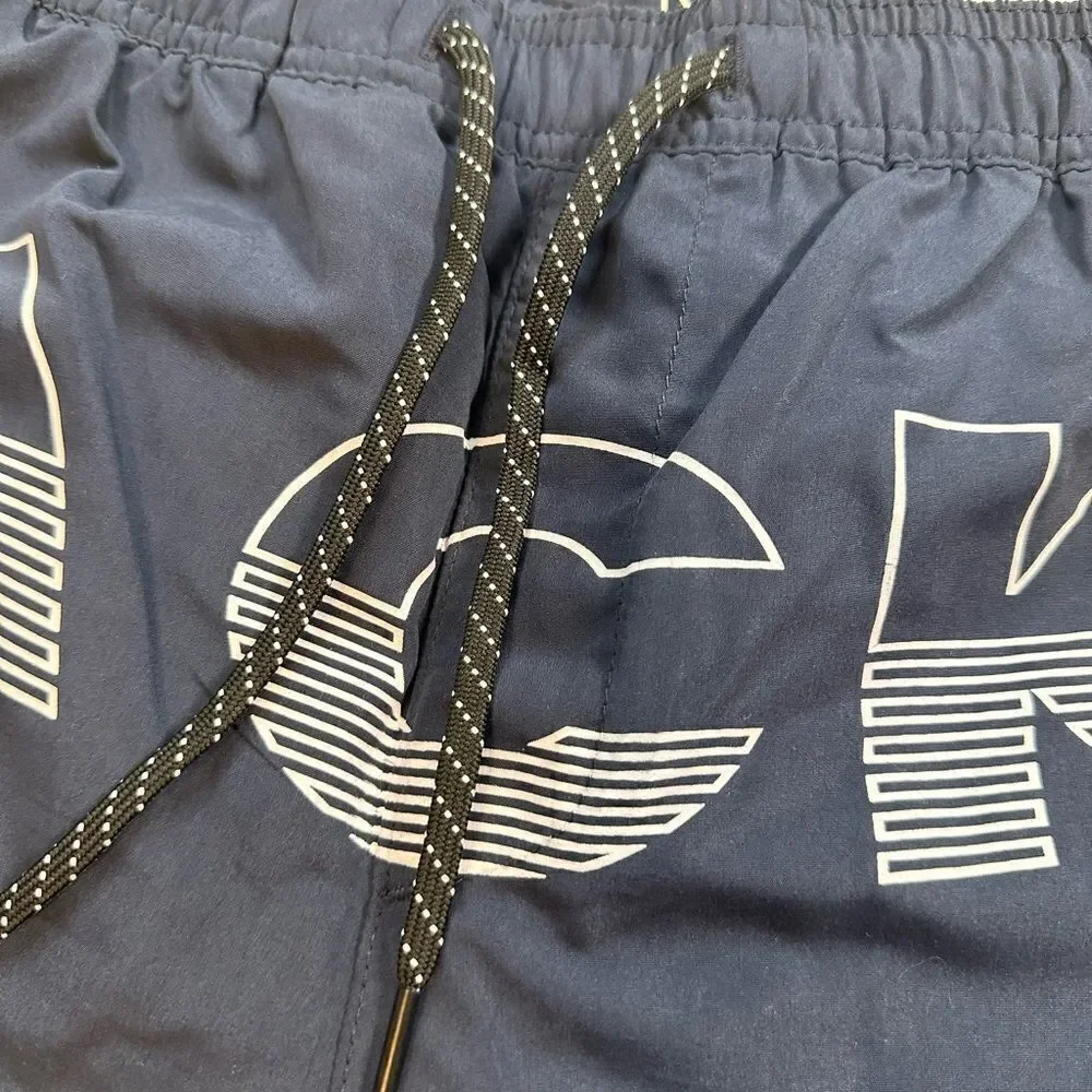 NWT Jacks & Jones Men’s Beach Pack Blue Athletic Shorts Beach Towel Backpack - M